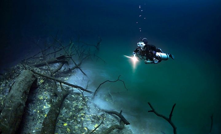 mexico underwater river